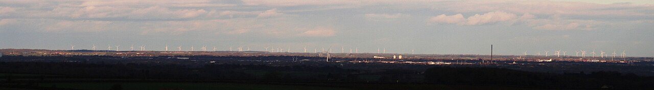 A wind-turbine landscape